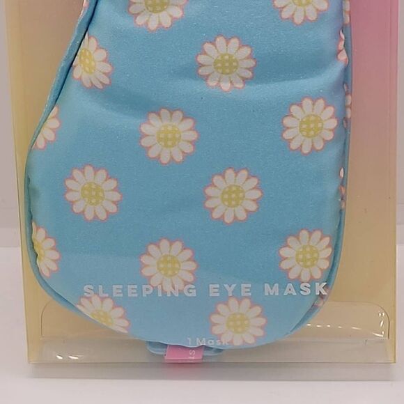 Sleeping Eye Mask Stoney Clover Lane x Target Blue with White Daisys - Picture 3 of 3